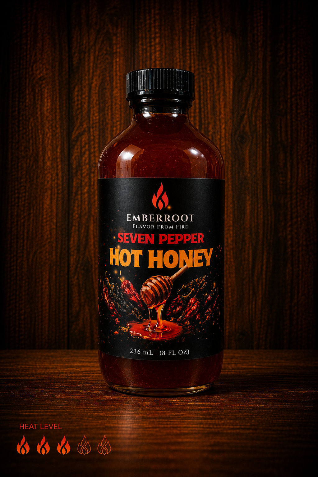 Seven Pepper Hot Honey 8oz